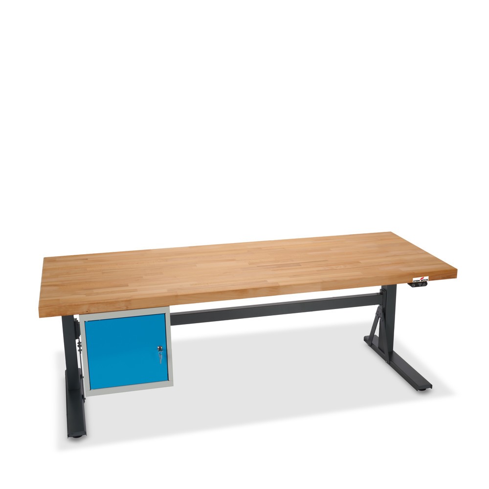 N° de l'image du produit 12 : Établi électriquement réglable en hauteur e-Adjust Steinbock®, avec caisson sous plateau, H x l x p 700-1 170 x 2 000 x 750 mm, capacité de charge 350 kg