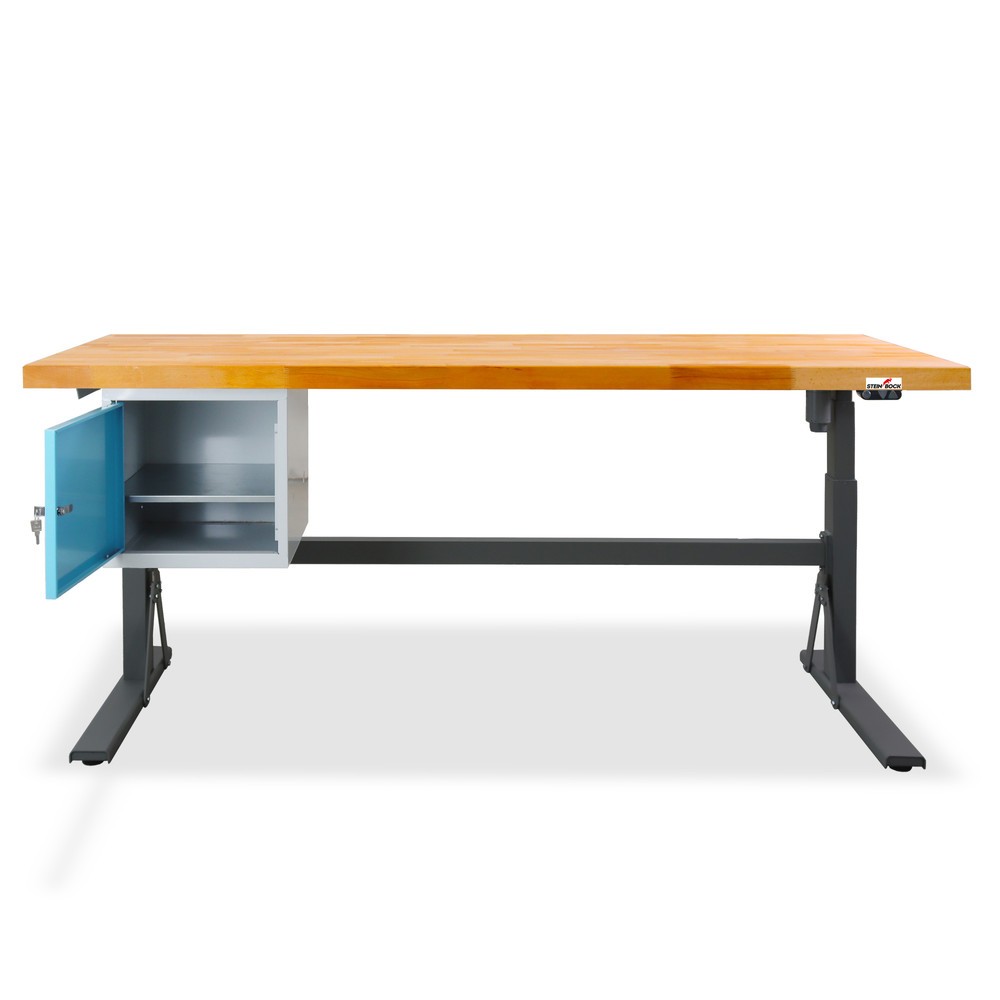 N° de l'image du produit 13 : Établi électriquement réglable en hauteur e-Adjust Steinbock®, avec caisson sous plateau, H x l x p 700-1 170 x 2 000 x 750 mm, capacité de charge 350 kg