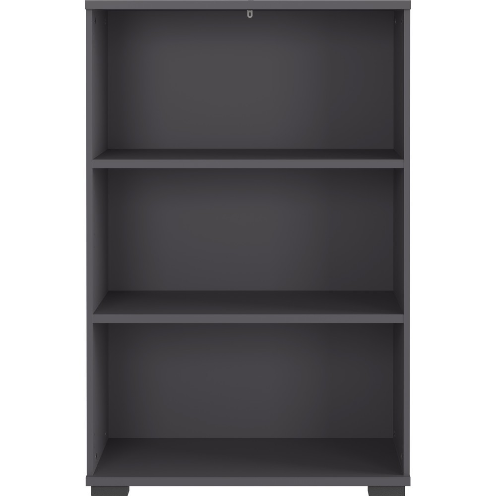 N° de l'image du produit 2 : Étagère à dossiers PROFI, 3 compartiments, hauteur 1 230 mm, largeur 800 mm, graphite