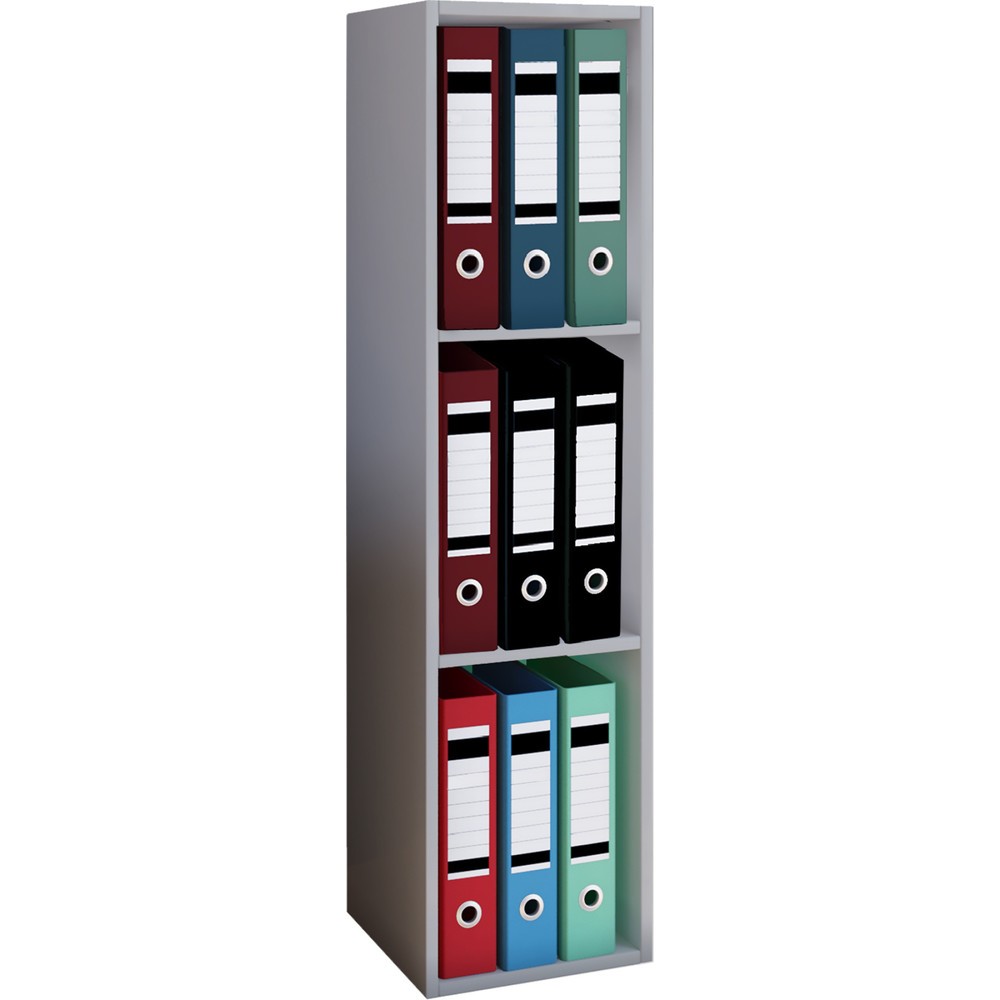 Illustration du produit: Étagère de bureau VCM Offas 3 compartiments, grise
