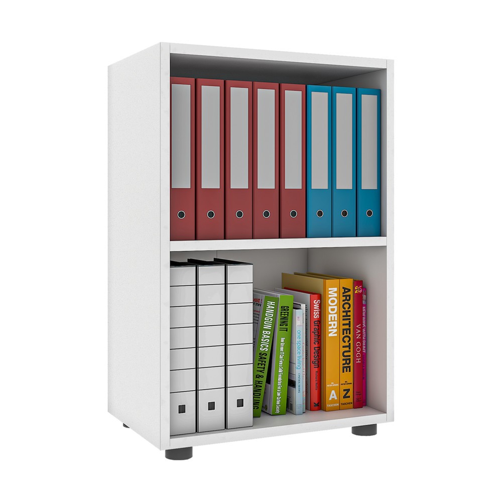 Illustration du produit: Rayonnages VCM Ulas, 2 compartiments, blanc