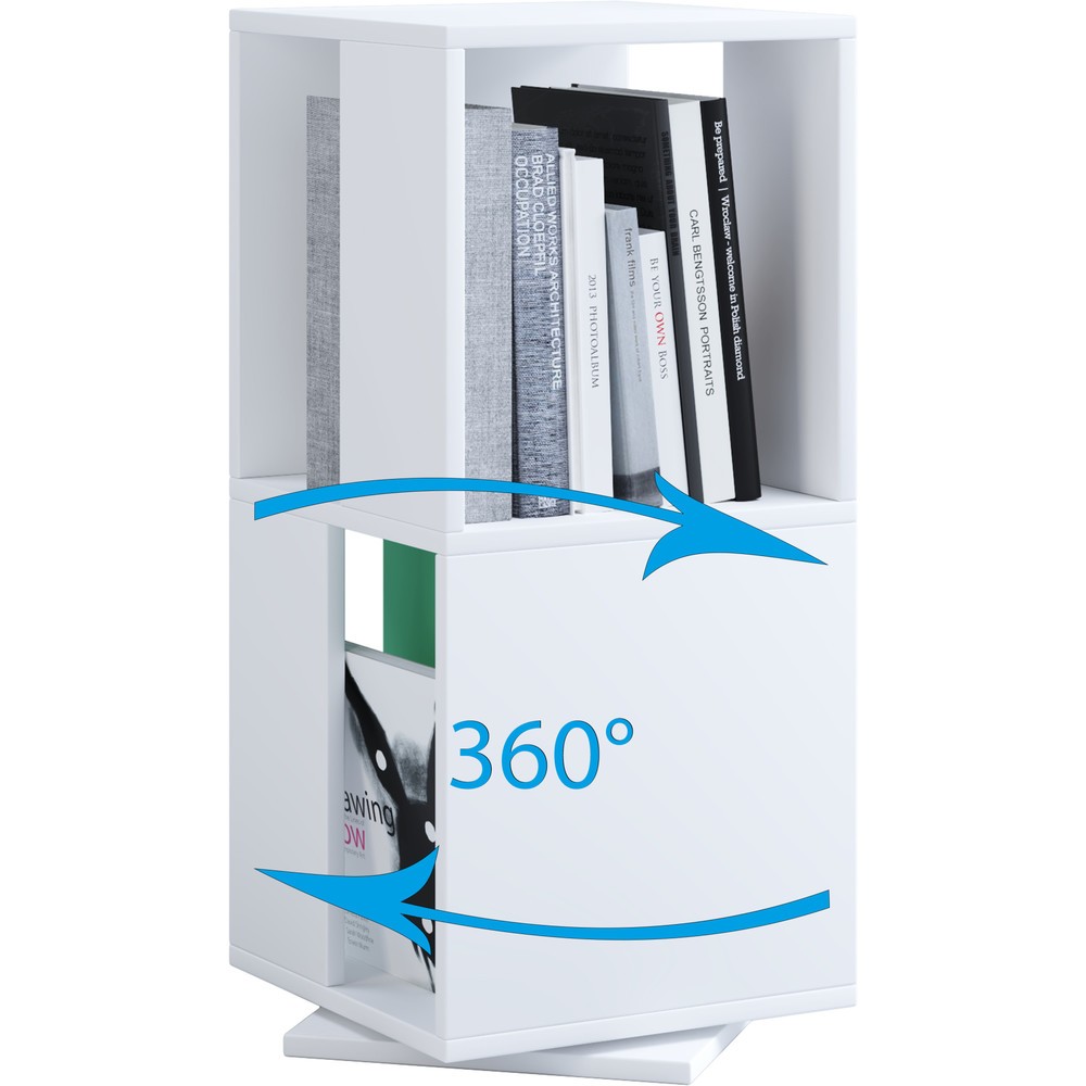 N° de l'image du produit 2 : Étagère pivotante VCM Stifta L, blanche