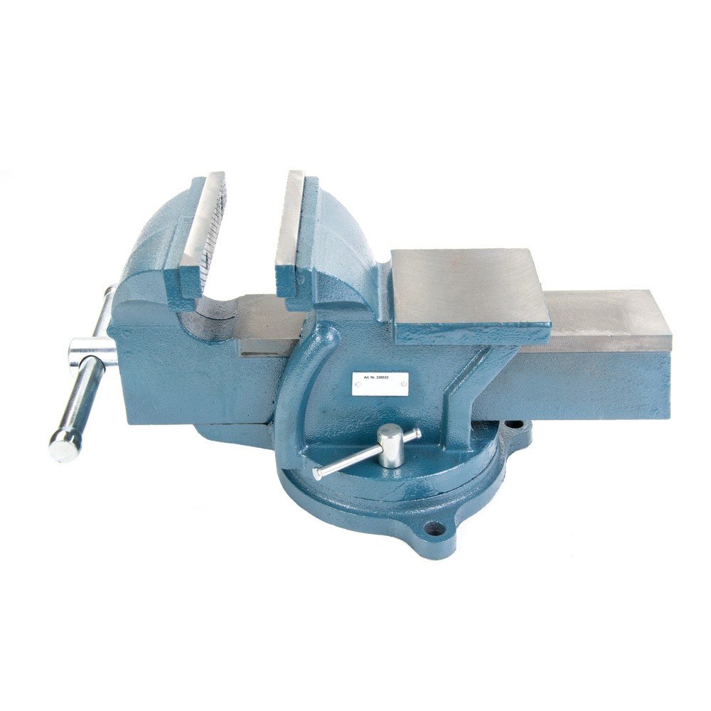 N° de l'image du produit 4 : Étau Steinbock®, rotatif et verrouillable, en fonte robuste, largeur de mors 100 mm