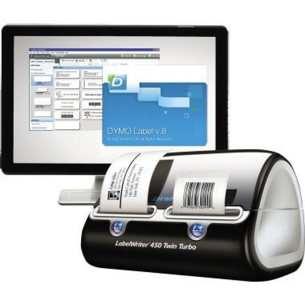 DYMO Etikettendrucker LabelWriter 450 Twin Turbo S0838870 schwarz Produktabbildung Nr. 6: DYMO Etikettendrucker LabelWriter 450 Twin Turbo S0838870 schwarz
