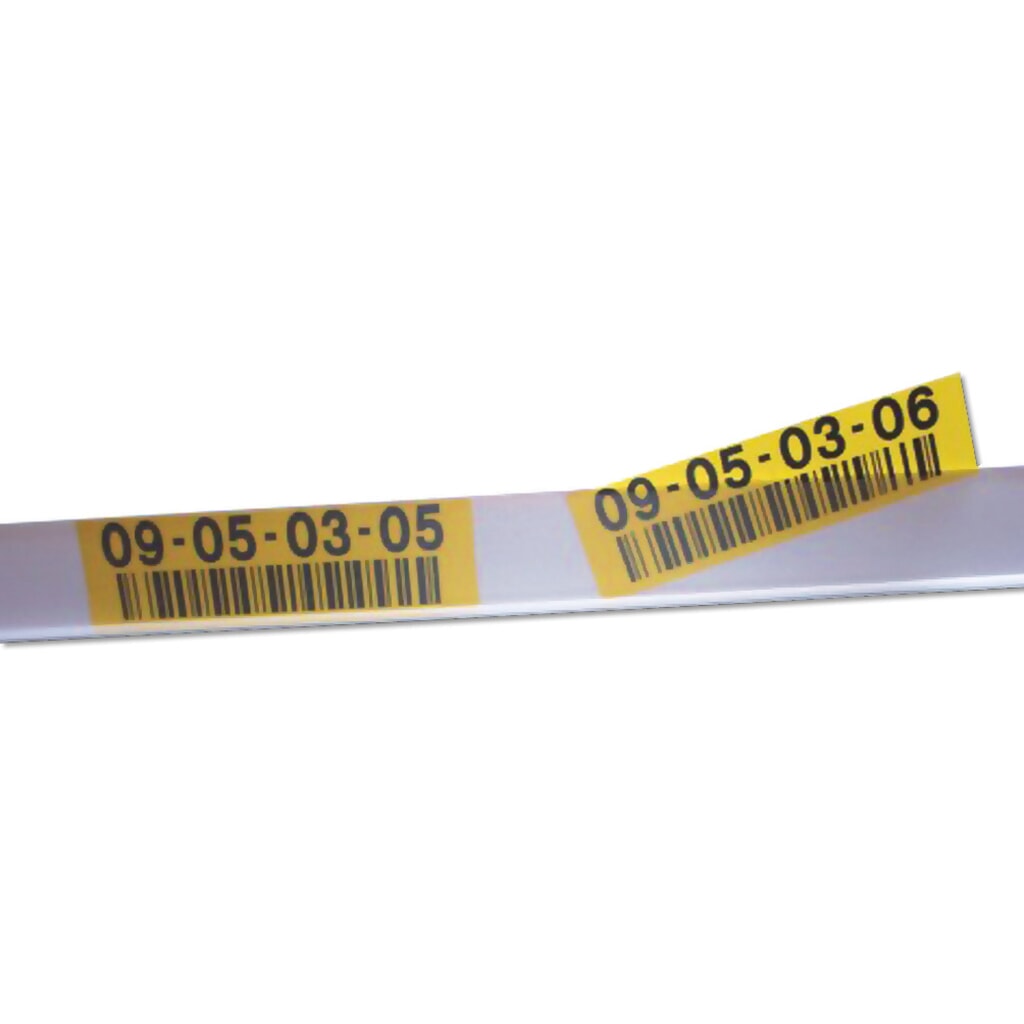 Produktabbildung: Etikettenhalter, selbstklebend, HxB 33 x 100 mm, transparent