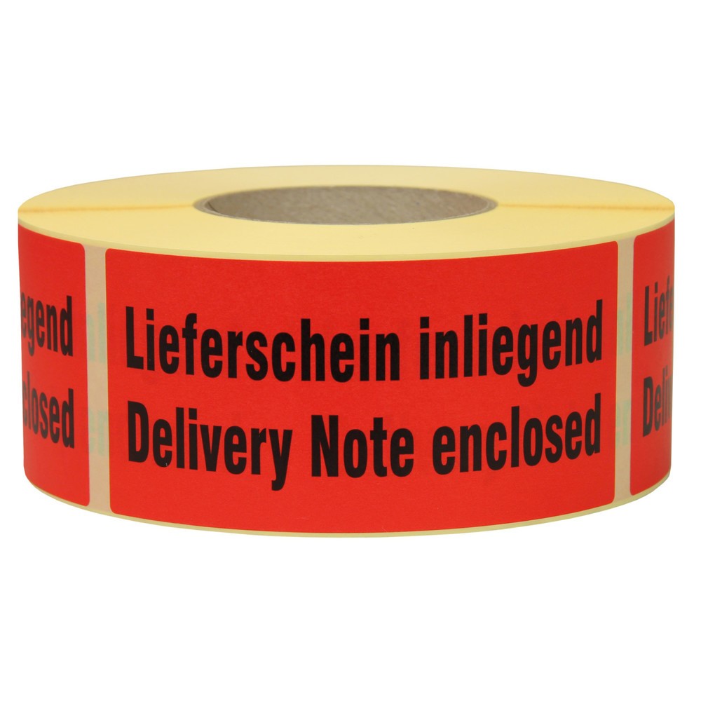 N° de l'image du produit 1 : Étiquette d'expédition « Bon de livraison à l'intérieur », Lxl 145 x 70 mm, 1 rouleau de 1.000 pièces