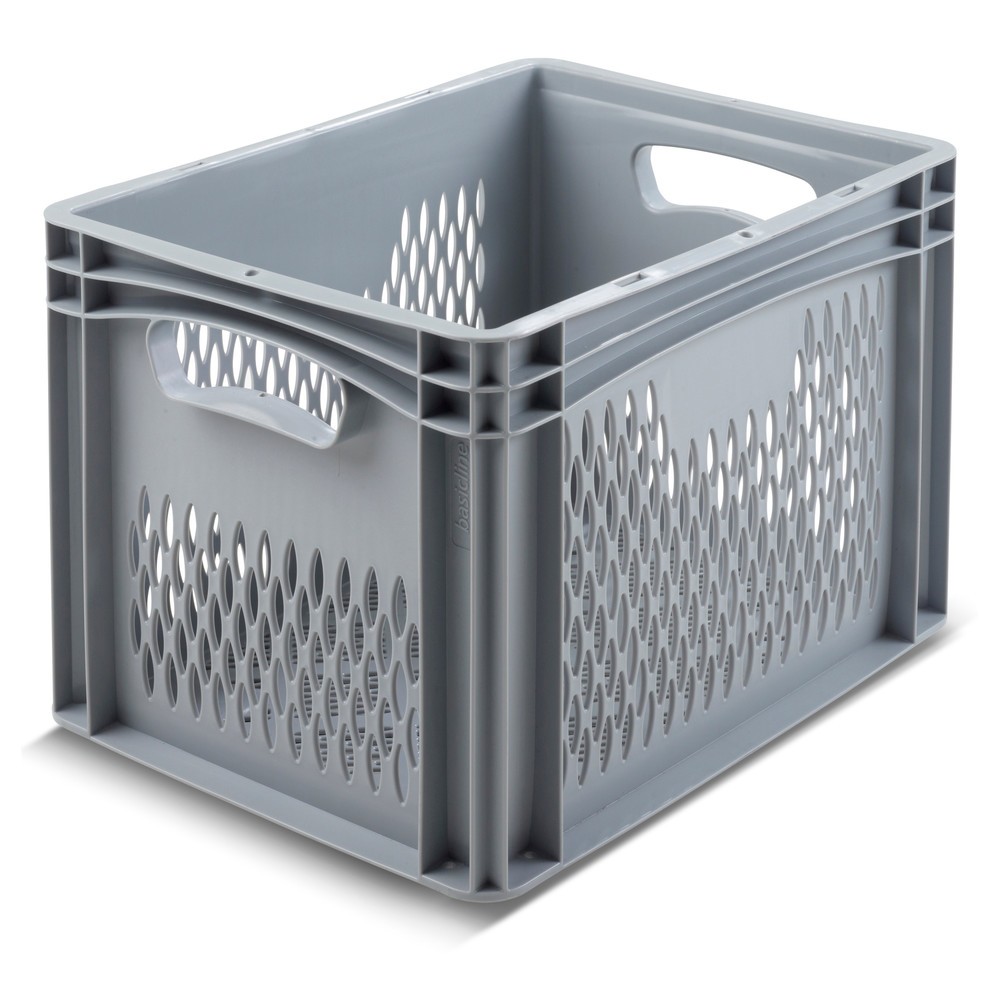 Product afbeelding: Alpha Eurobox van PP met geperforeerde wanden, 30 liter, hxbxd 320 x 400 x 300 mm
