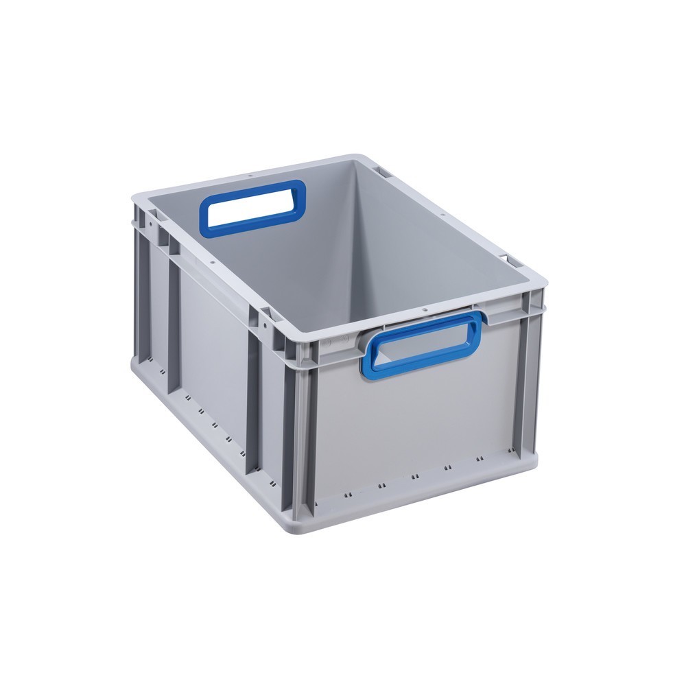 Product afbeelding: Allit Eurobox, met blauwe handgrepen, hxbxd 220 x 400 x 300 mm, 20 liter
