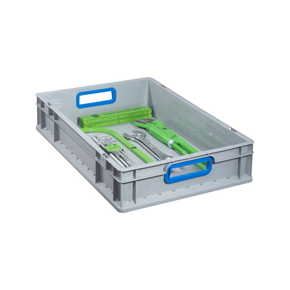 Productafbeelding nr. 3: Allit Eurobox, met blauwe handgrepen, hxbxd 120 x 600 x 400 mm, 23 liter
