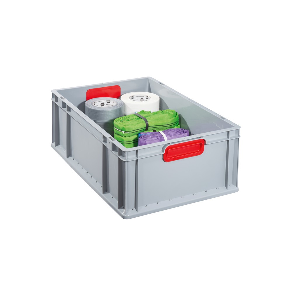 Productafbeelding nr. 3: Allit Eurobox, met rode verzonken handgrepen, hxbxd 220 x 600 x 400 mm, 44 liter