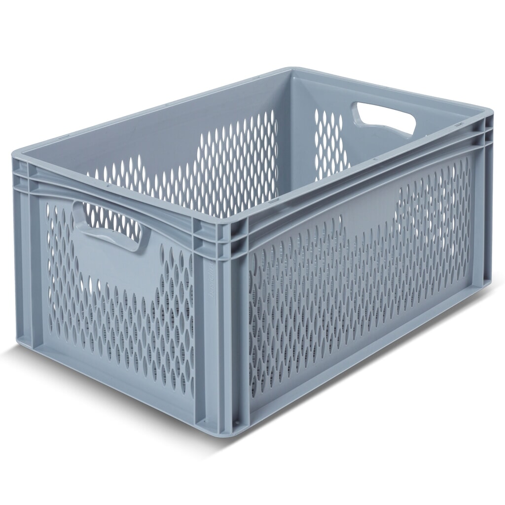 Alpha Eurobox aus PP mit durchbrochenen Wänden, 54,4 Liter, HxBxT 270 x 600 x 400 mm Produktabbildung: Alpha Eurobox aus PP mit durchbrochenen Wänden, 54,4 Liter, HxBxT 270 x 600 x 400 mm