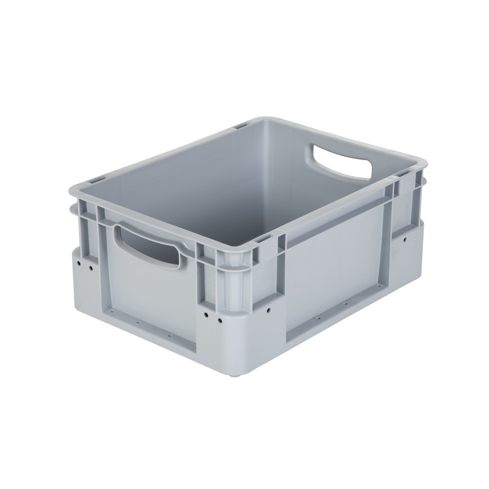 Produktabbildung: Alpha Eurobox Premium aus PP mit geschlossenen Wänden, HxBxT 180 x 400 x 300 mm, grau