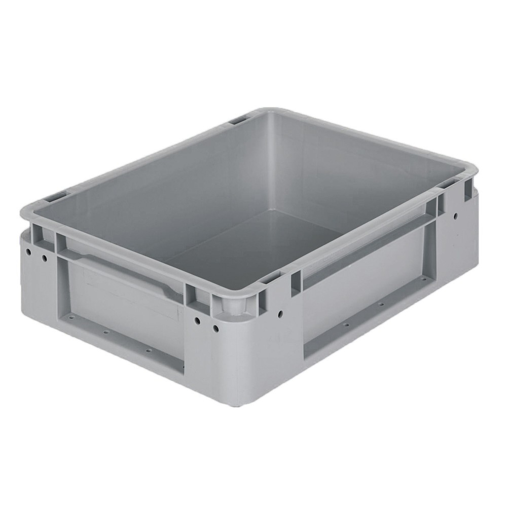 Produktabbildung: Alpha Eurobox Premium aus PP mit geschlossenen Wänden, HxBxT 120 x 400 x 300 mm, grau