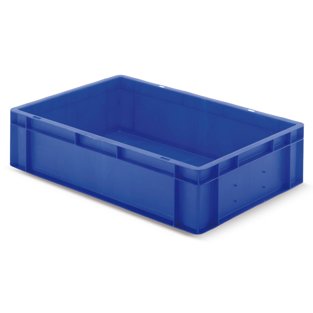 Produktabbildung Nr. 1: Euro-Stapelbehälter, Wände + Boden geschlossen, 33 Liter, blau