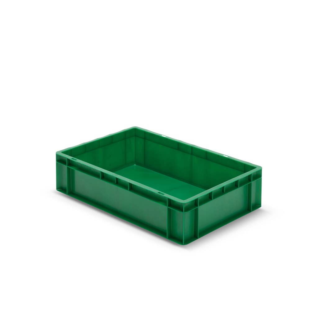 Eurobox, Wände + Boden geschlossen, 26 Liter, grün Produktabbildung: Eurobox, Wände + Boden geschlossen, 26 Liter, grün