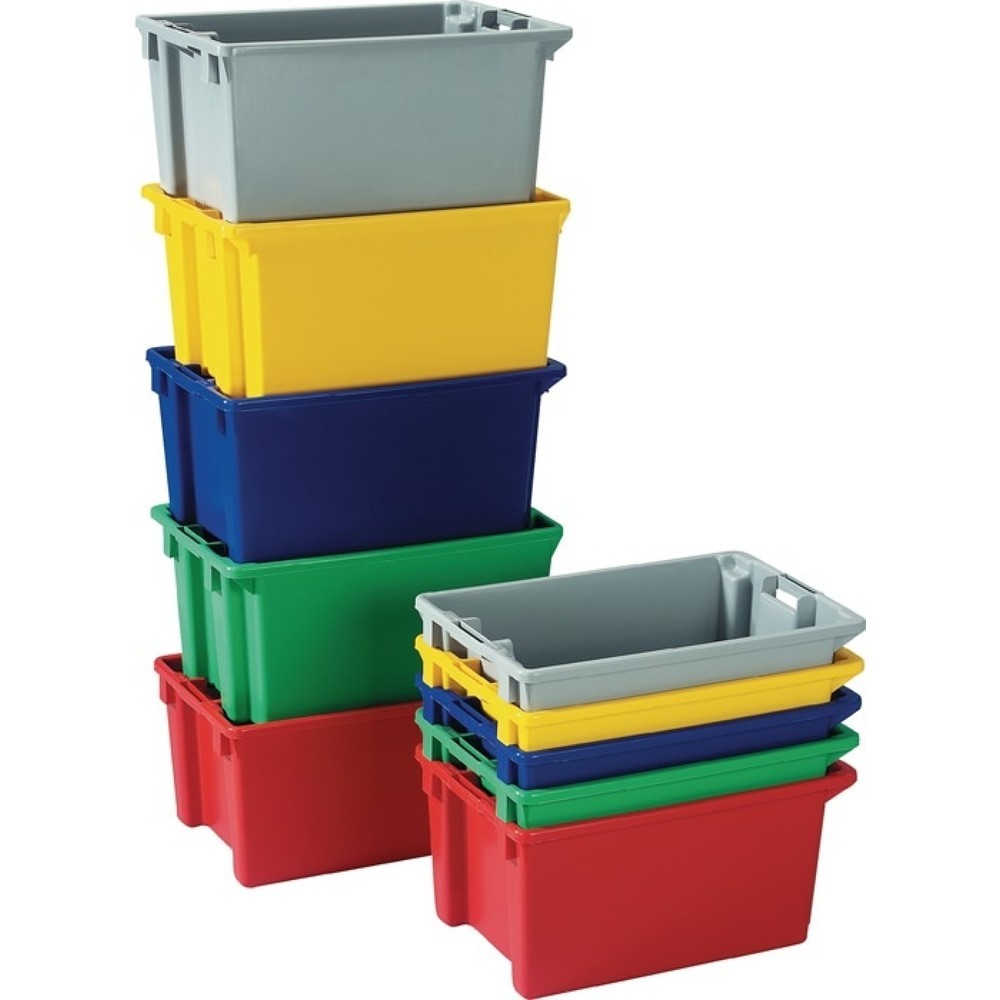 Produktabbildung: Eurobox, L300xB200xH150mm, PP grau