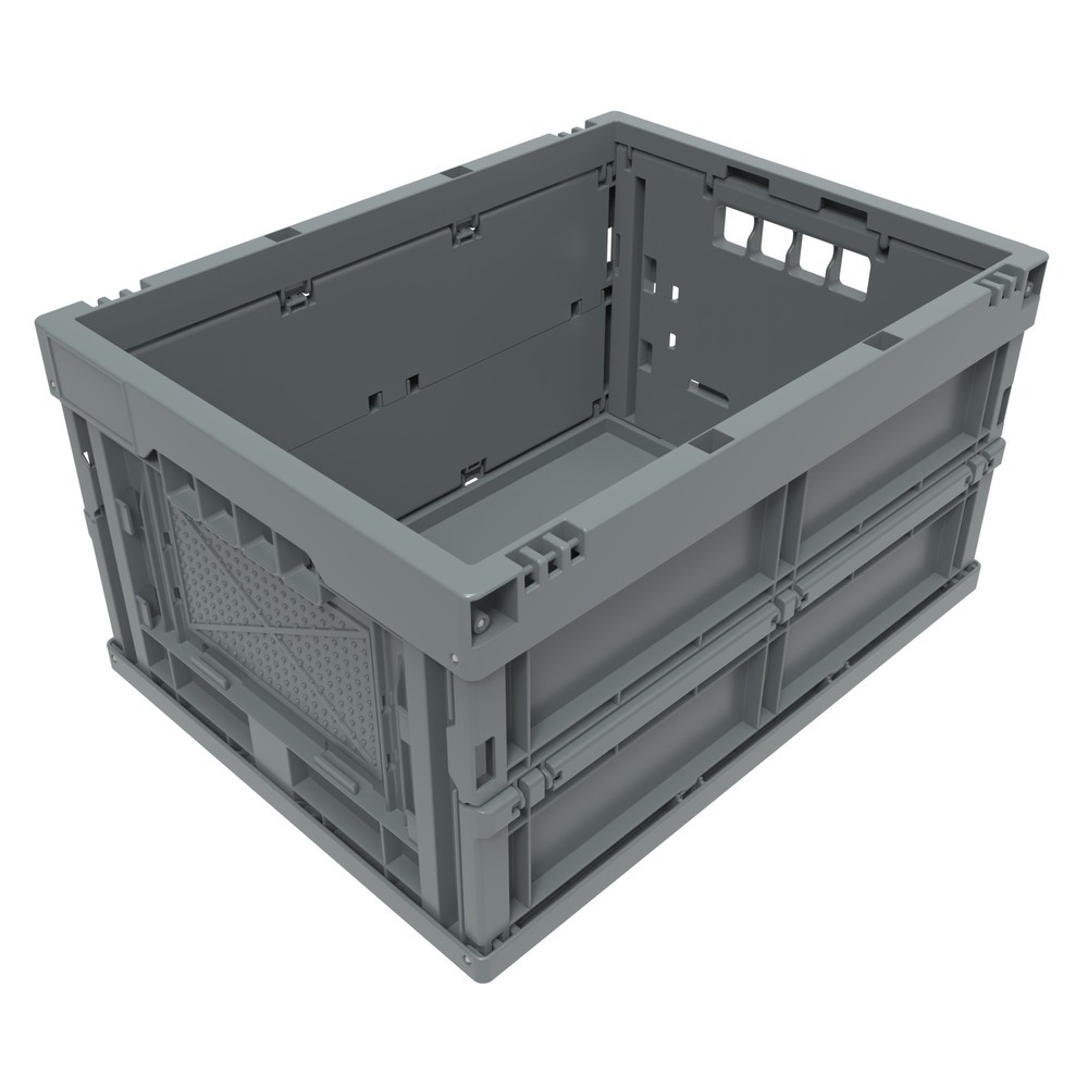 Produktabbildung: Euronorm-Faltbox Premium, 22 Liter, grau