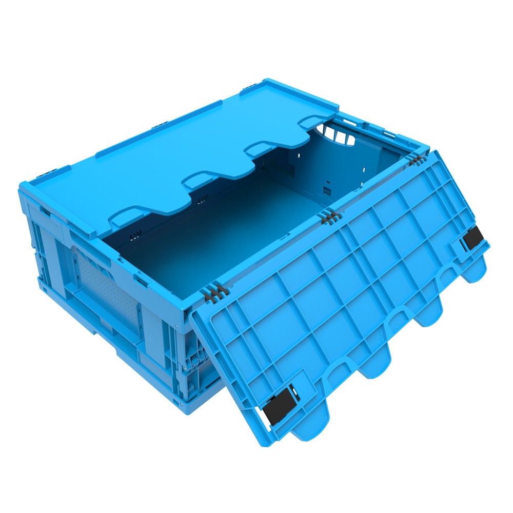 Product afbeelding: Euronorm-Eurobox premium, met scharnierdeksel, 42 liter, gentiaanblauw