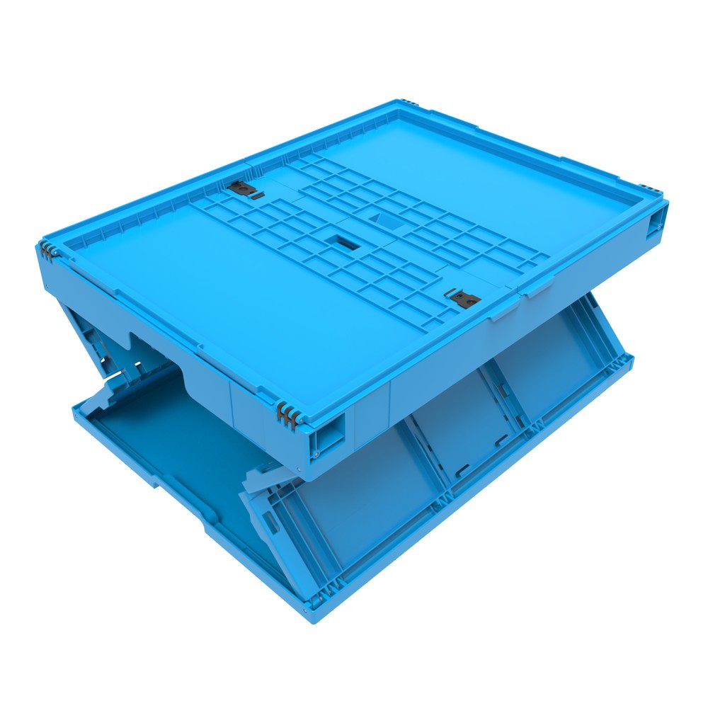 Productafbeelding nr. 5: Euronorm-Eurobox premium, met scharnierdeksel, 165 liter, gentiaanblauw
