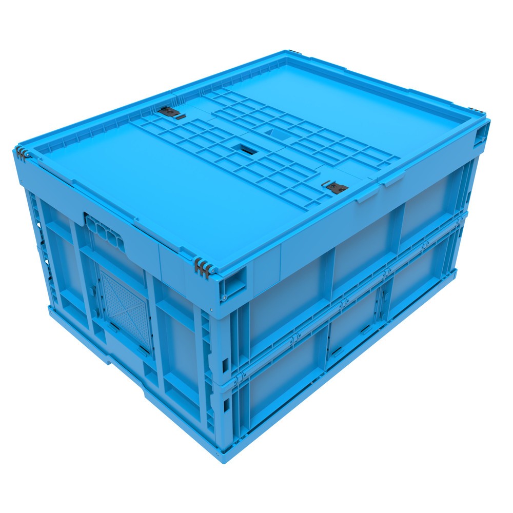 Productafbeelding nr. 6: Euronorm-Eurobox premium, met scharnierdeksel, 165 liter, gentiaanblauw