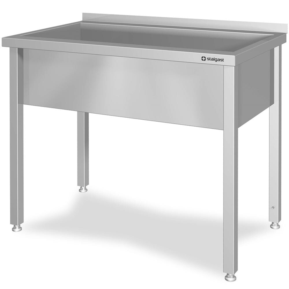 N° de l'image du produit 3 : Évier à casserole Stalgast avec cuvette, 600x600x850 mm, hauteur de cuve 300 mm avec rebord, soudé