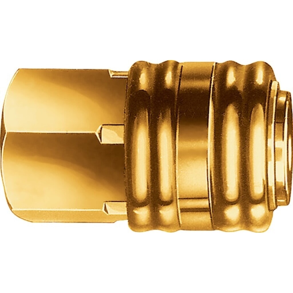 Produktabbildung: EWO Schnellverschlusskupplung, Gewinde G 3/8 ″ 15,39 mm, DN 7,2, Innengewinde Messing