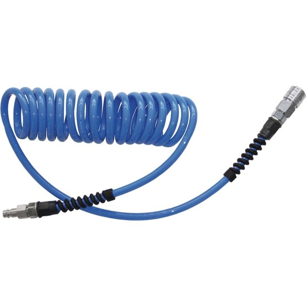 Produktabbildung: EWO Spiralschlauchset, Länge 7,5 m, Innen-Ø 6,5 mm Außen-Ø 10 mm, Kupplung DN 7,2