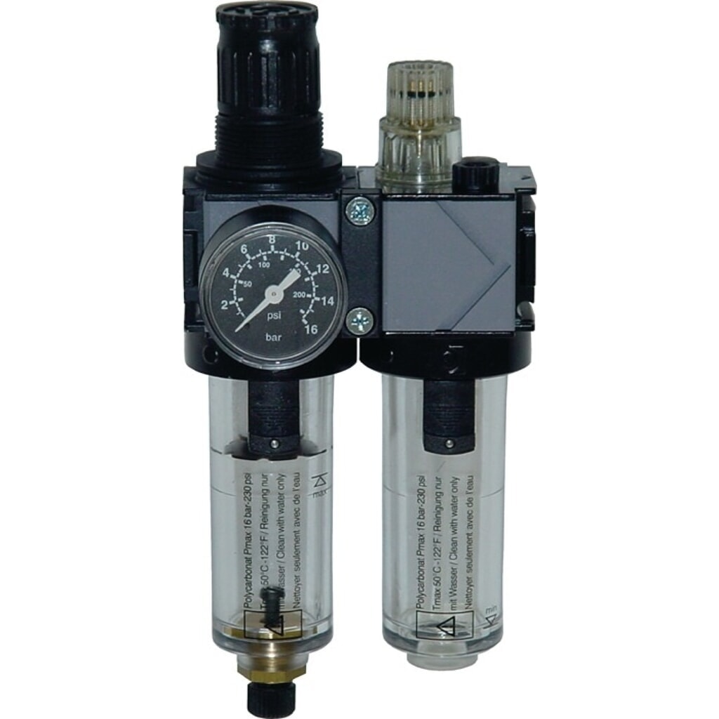 EWO Wartungseinheit Typ 488 - variobloc, BG I 2-tlg., Gewinde G 1/4 ″ manuell, 1500 l/min Produktabbildung: EWO Wartungseinheit Typ 488 - variobloc, BG I 2-tlg., Gewinde G 1/4 ″ manuell, 1500 l/min