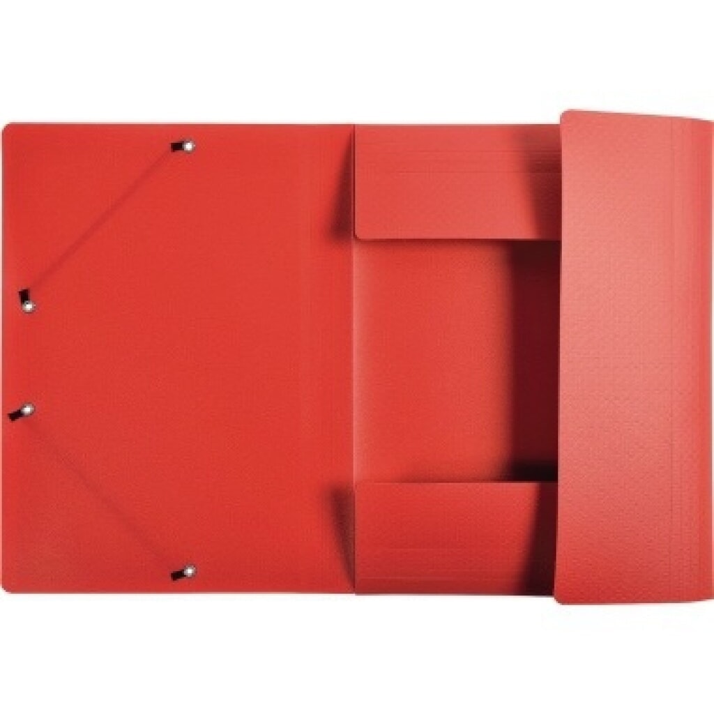 Produktabbildung: Exacompta Sammelmappe Opak 55085E A4 PP Gummizug 3Klappen rot