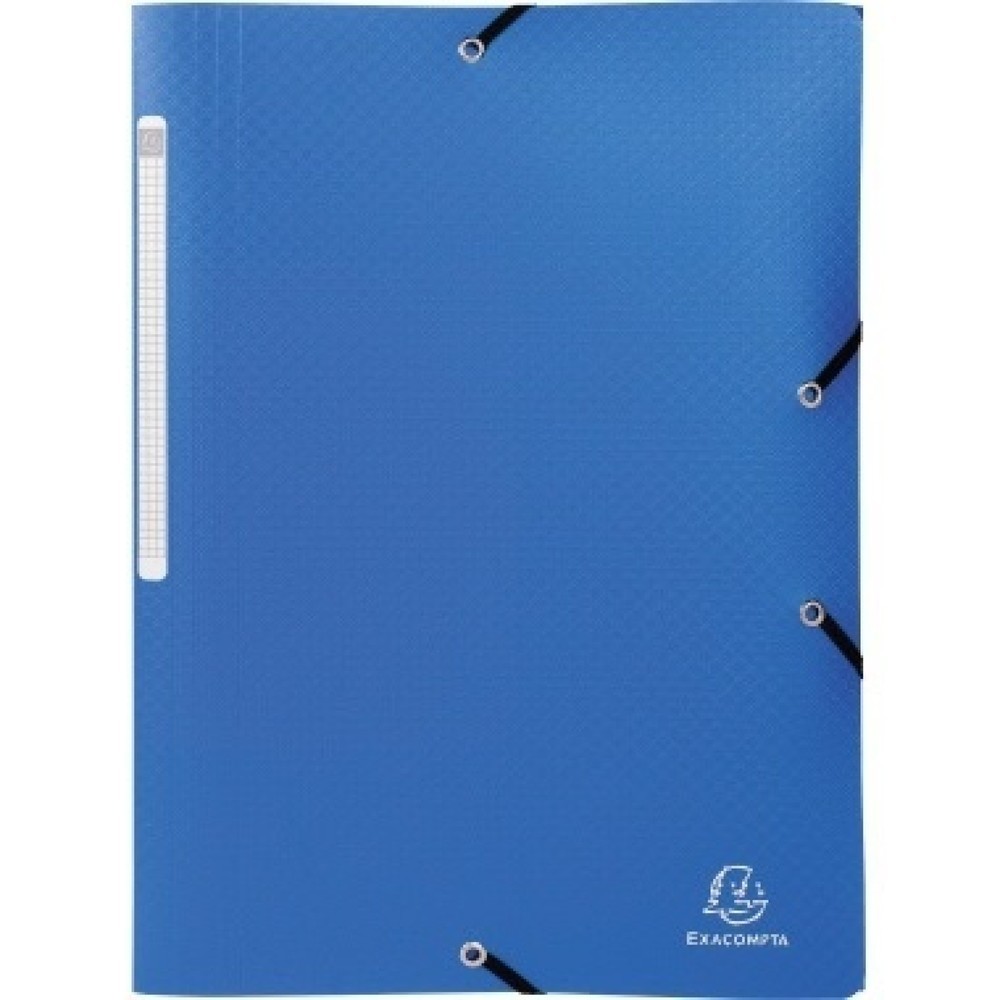 Produktabbildung: Exacompta Sammelmappe Opak 55082E A4 PP Gummizug 3Klappen blau