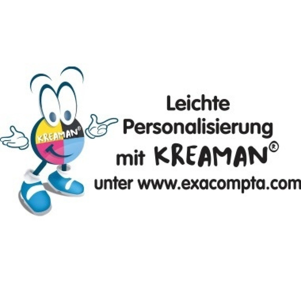 Produktabbildung Nr. 2: Exacompta Ordner KreaCover 53789E A4 70mm PVC weiß