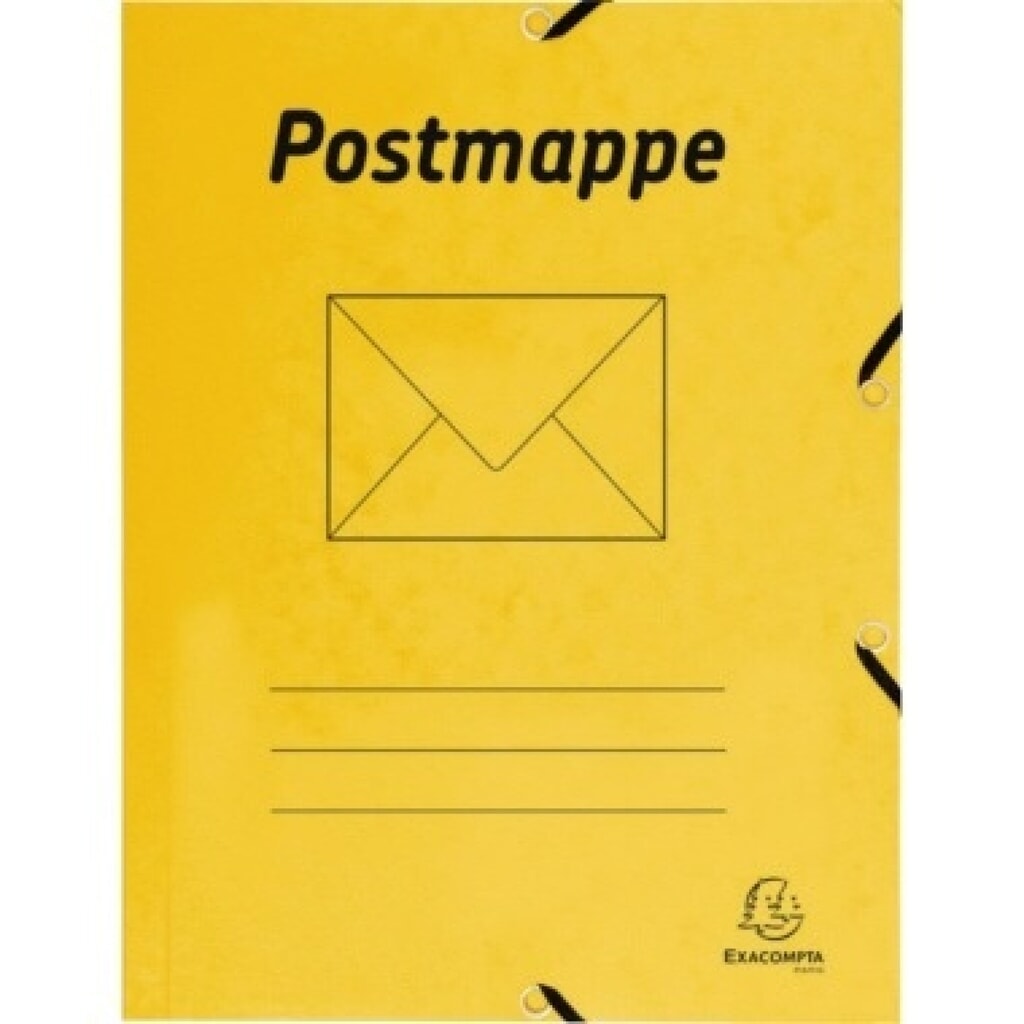 Exacompta Postmappe 55549B DIN A4 Karton gelb Produktabbildung: Exacompta Postmappe 55549B DIN A4 Karton gelb
