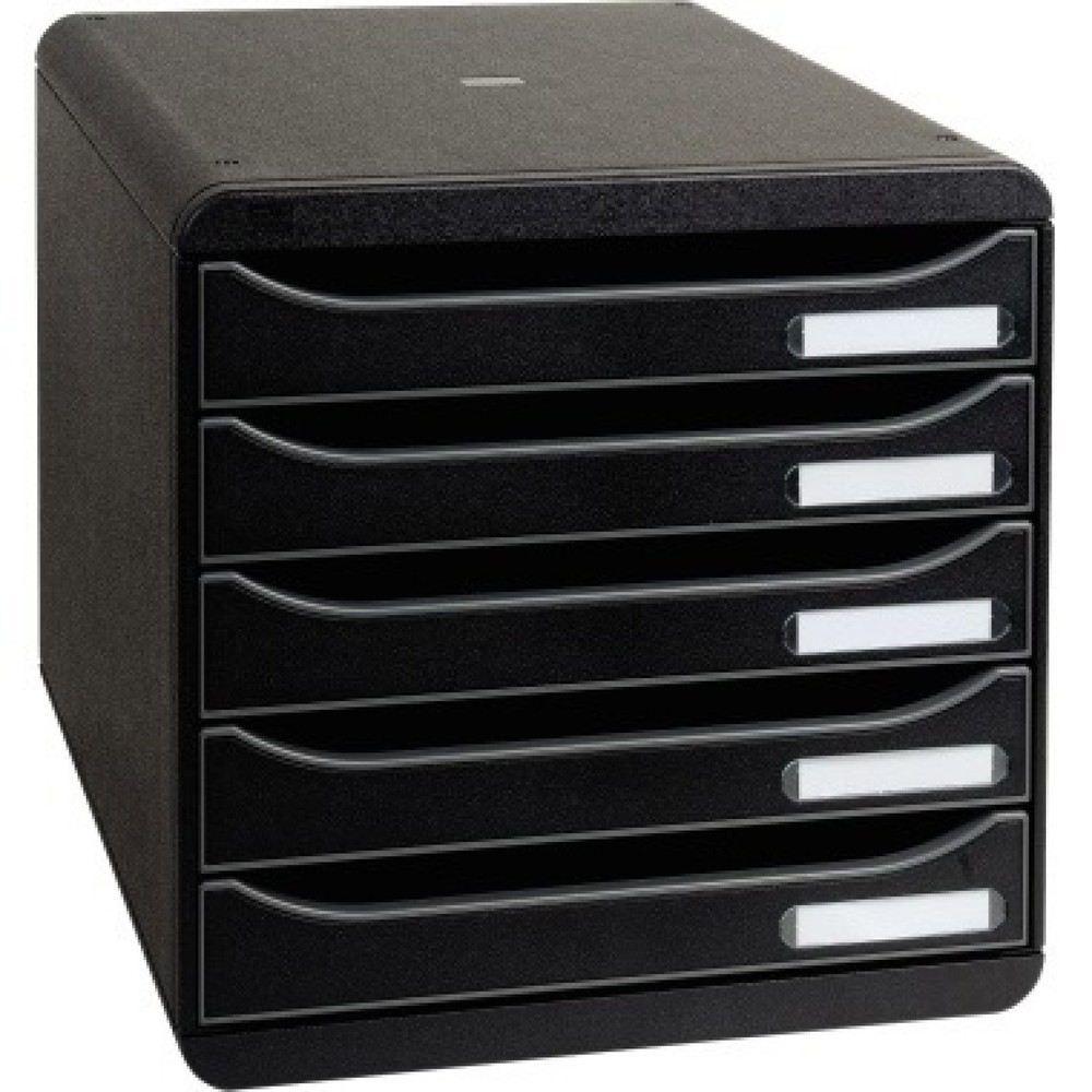 Produktabbildung: Exacompta Schubladenbox BIG-BOX PLUS 309714D 5Schübe schwarz