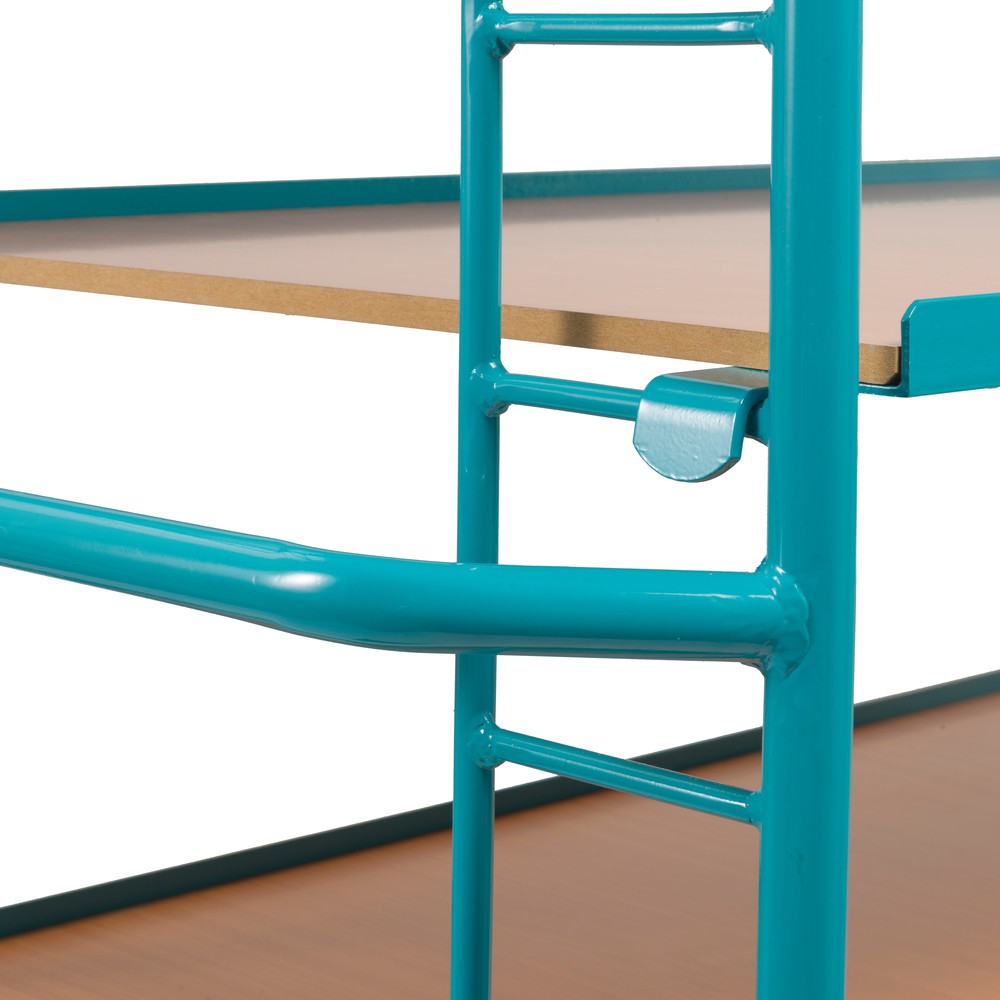 Productafbeelding nr. 2: Etagewagen Ameise®, 3 variabele legborden van hout van 1.615 x 635 mm