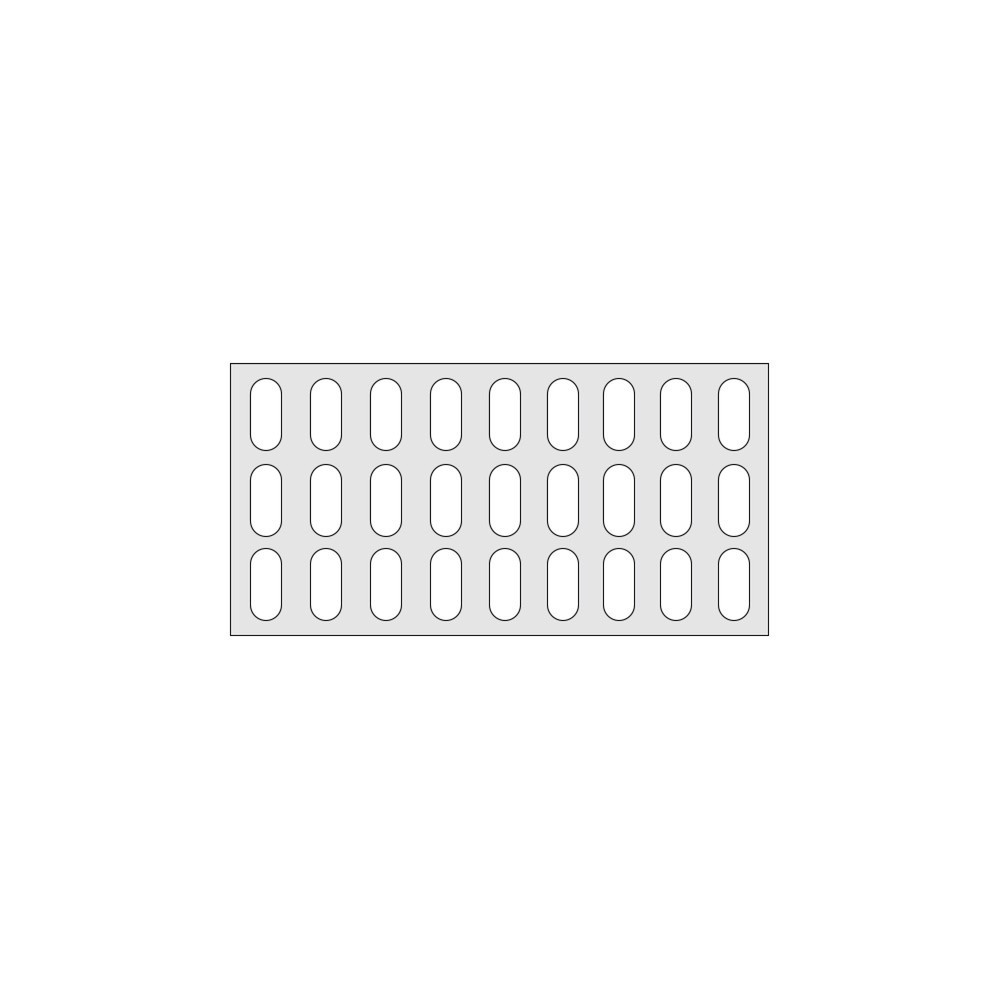 Produktabbildung: Fachboden für Aluminium-Regal, Kunststoffgitter, BxT 950 x 480 mm