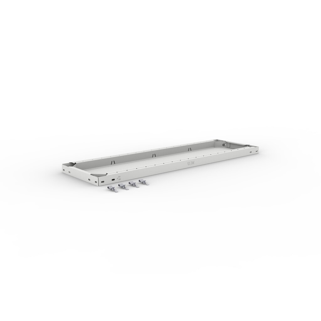 Fachboden für META Fachbodenregal Stecksystem, FL 150 kg, lichtgrau, BxT 1.000 x 300 mm Produktabbildung: Fachboden für META Fachbodenregal Stecksystem, FL 150 kg, lichtgrau, BxT 1.000 x 300 mm