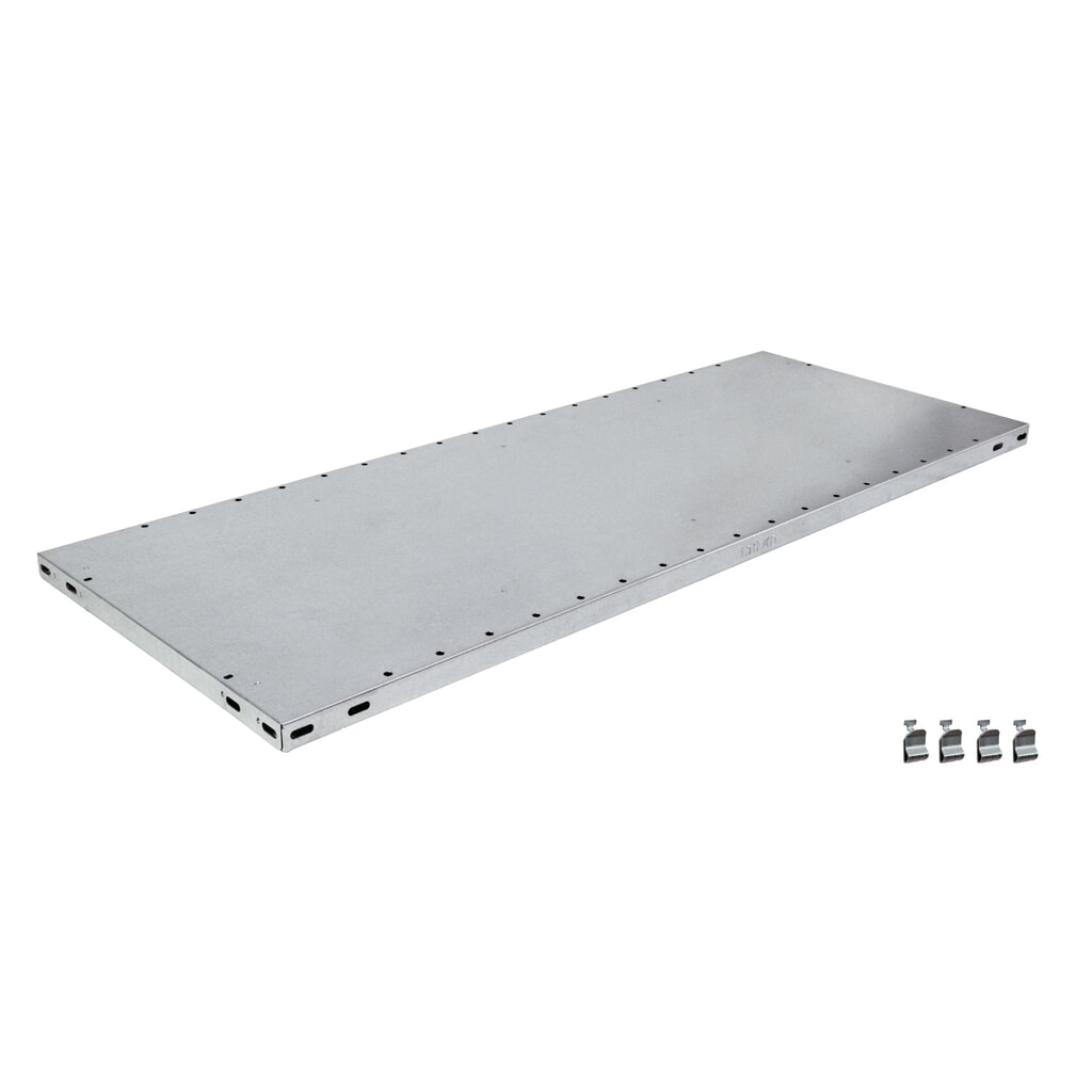 Fachboden für SCHULTE Fachbodenregal Stecksystem, FL 150 kg, verzinkt, BxT 1.000 x 300 mm Produktabbildung: Fachboden für SCHULTE Fachbodenregal Stecksystem, FL 150 kg, verzinkt, BxT 1.000 x 300 mm