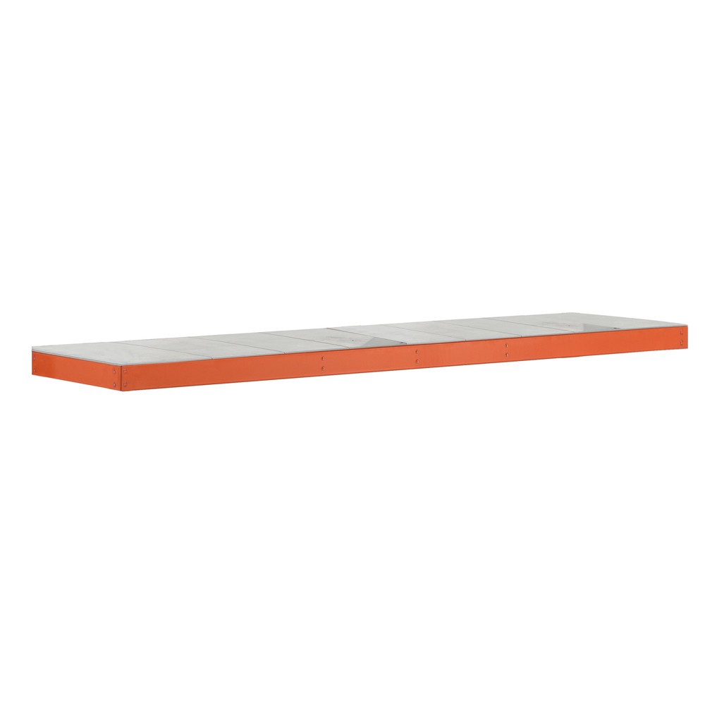 Produktabbildung: Fachboden für SCHULTE Weitspannregal, mit Stahlpaneelen, BxT 1.536 x 621 mm, orange
