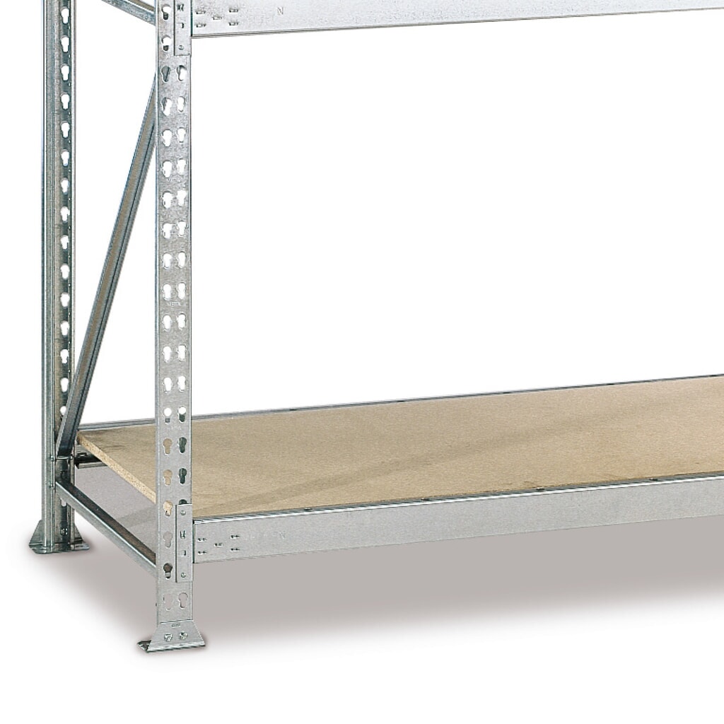 Produktabbildung: Fachboden für META Weitspannregal, mit Spanplatten, FL 600 kg, BxT 1.800 x 650 mm