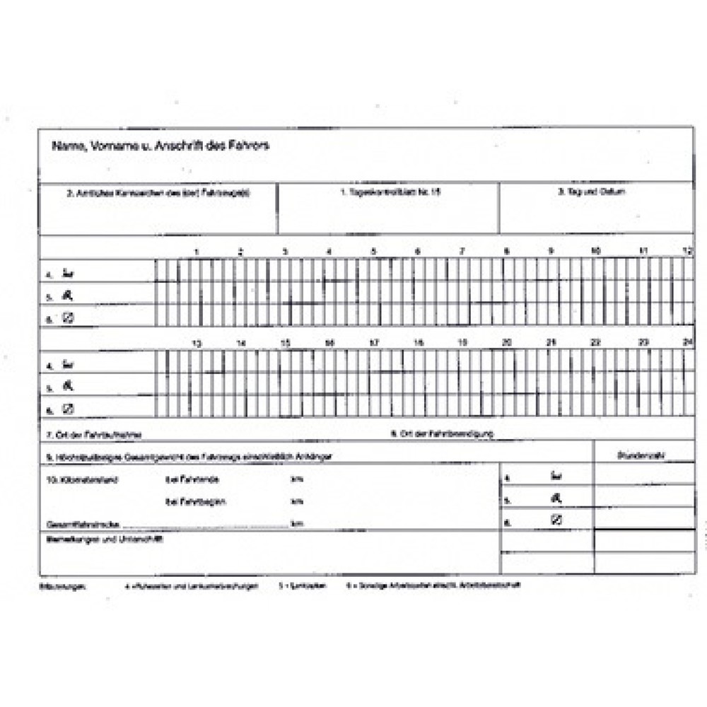 Produktabbildung: RNK Kontrollbuch 3095 für Fahrpersonal DIN A5 quer 32Blatt