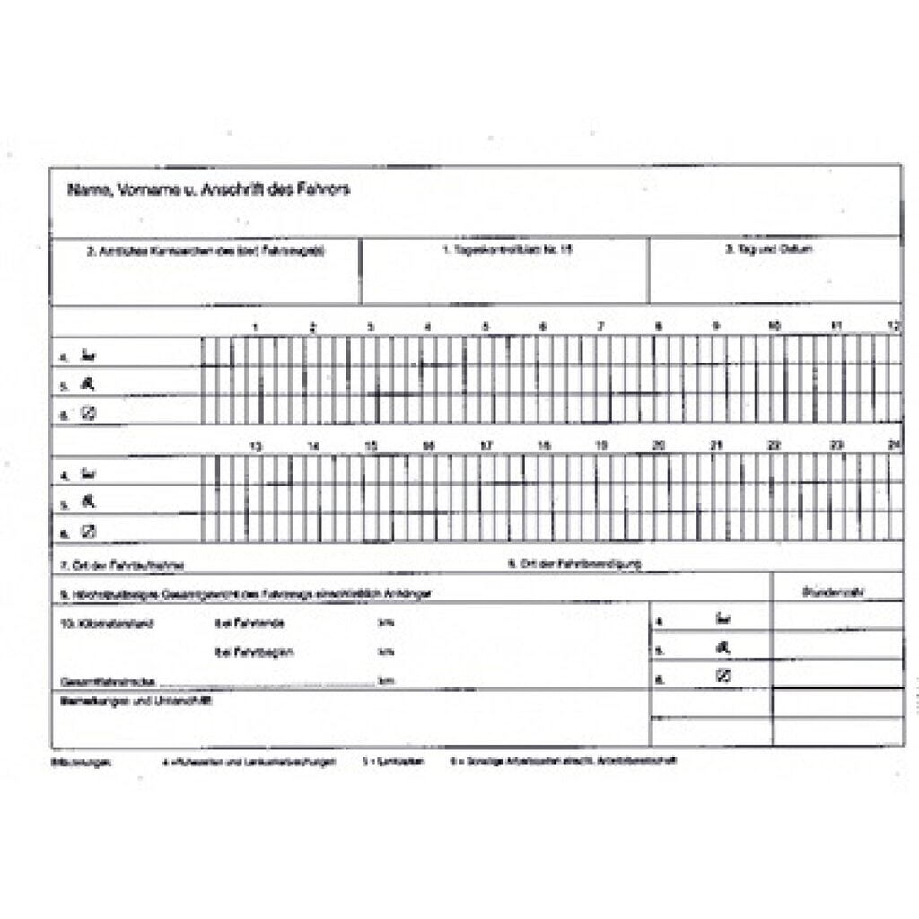 Produktabbildung: RNK Kontrollbuch 3095 für Fahrpersonal DIN A5 quer 32Blatt