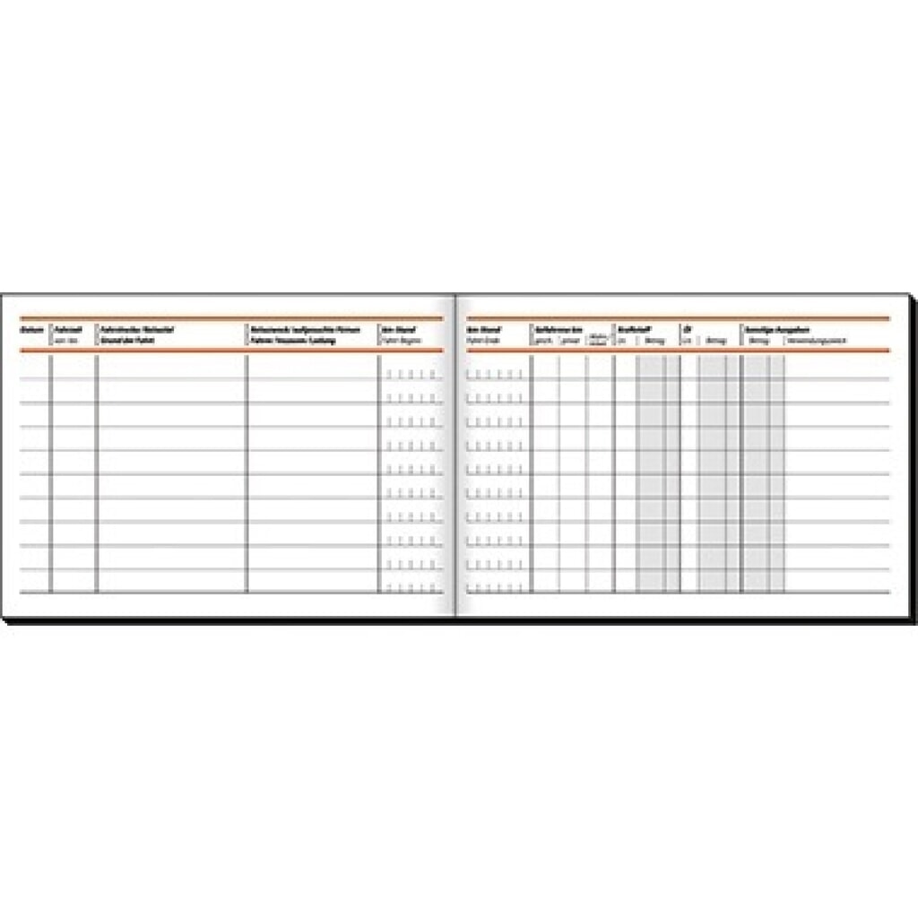 Produktabbildung: Sigel Fahrtenbuch FA614 DIN A6 für PKW 40Blatt