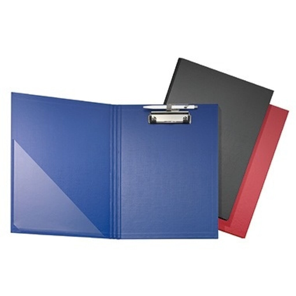Falken Klemmbrettmappe 11288388 DIN A4 Hartpappe/Folie rot Produktabbildung Nr. 2: Falken Klemmbrettmappe 11288388 DIN A4 Hartpappe/Folie rot