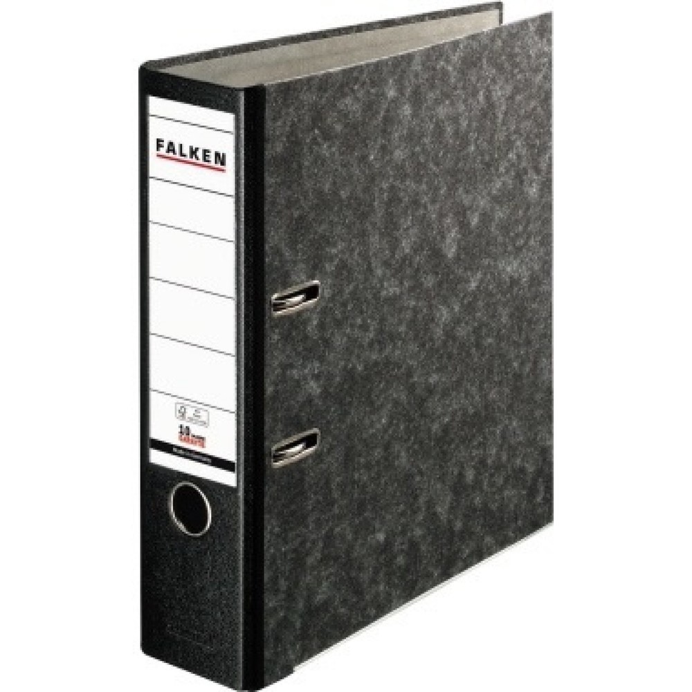 Produktabbildung: Falken Ordner Recycling Plus 11286523 DIN A4 80mm Papier sw