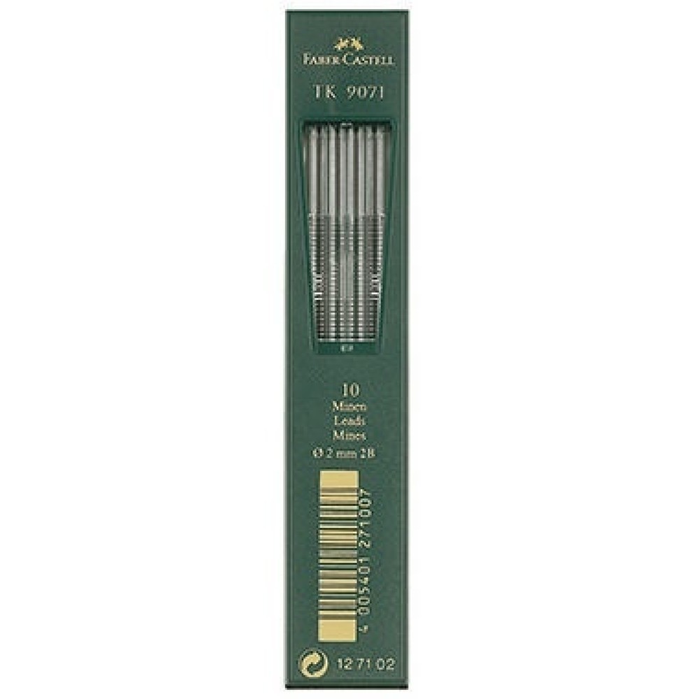 Produktabbildung: Faber-Castell Fallmine TK 9071 127102 2mm 2B 10 St./Pack.