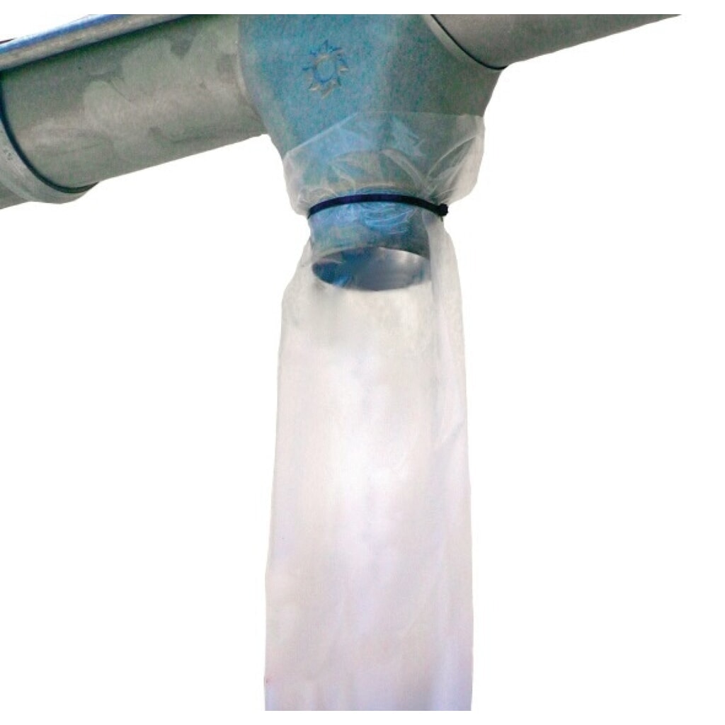 Fallrohrprovisorium FRP-100 neutral, Länge 100 m Breite 200 mm, 100 µm, LDPE Produktabbildung: Fallrohrprovisorium FRP-100 neutral, Länge 100 m Breite 200 mm, 100 µm, LDPE