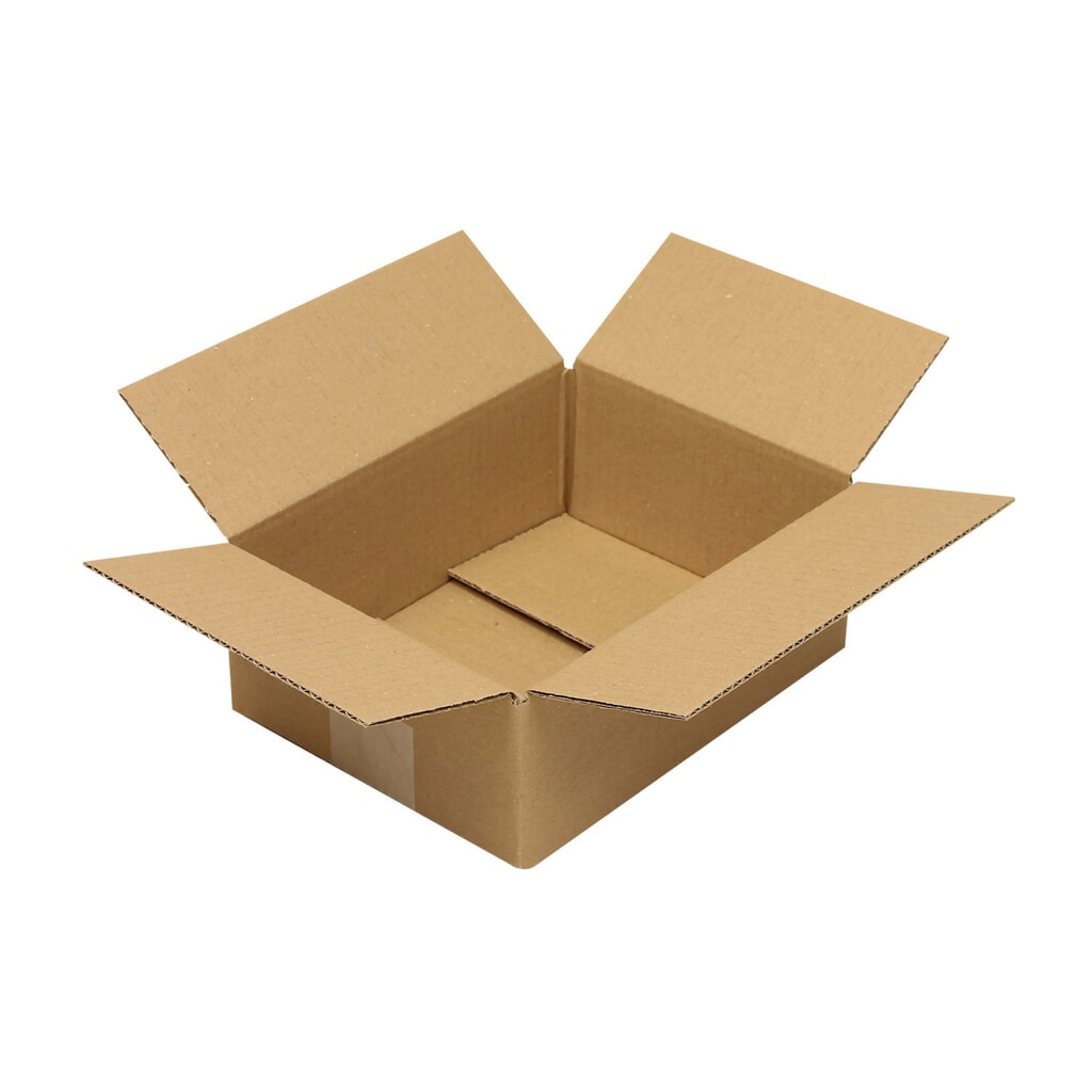 Faltkarton 1-wellig, 230 x 170 x 80 mm (Innenmaß), Qualität 1.20 B Produktabbildung: Faltkarton 1-wellig, 230 x 170 x 80 mm (Innenmaß), Qualität 1.20 B