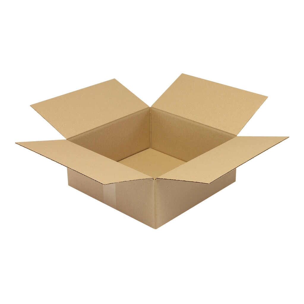 Faltkarton 1-wellig, 350 x 350 x 140 mm (Innenmaß), Qualität 1.20 B Produktabbildung: Faltkarton 1-wellig, 350 x 350 x 140 mm (Innenmaß), Qualität 1.20 B
