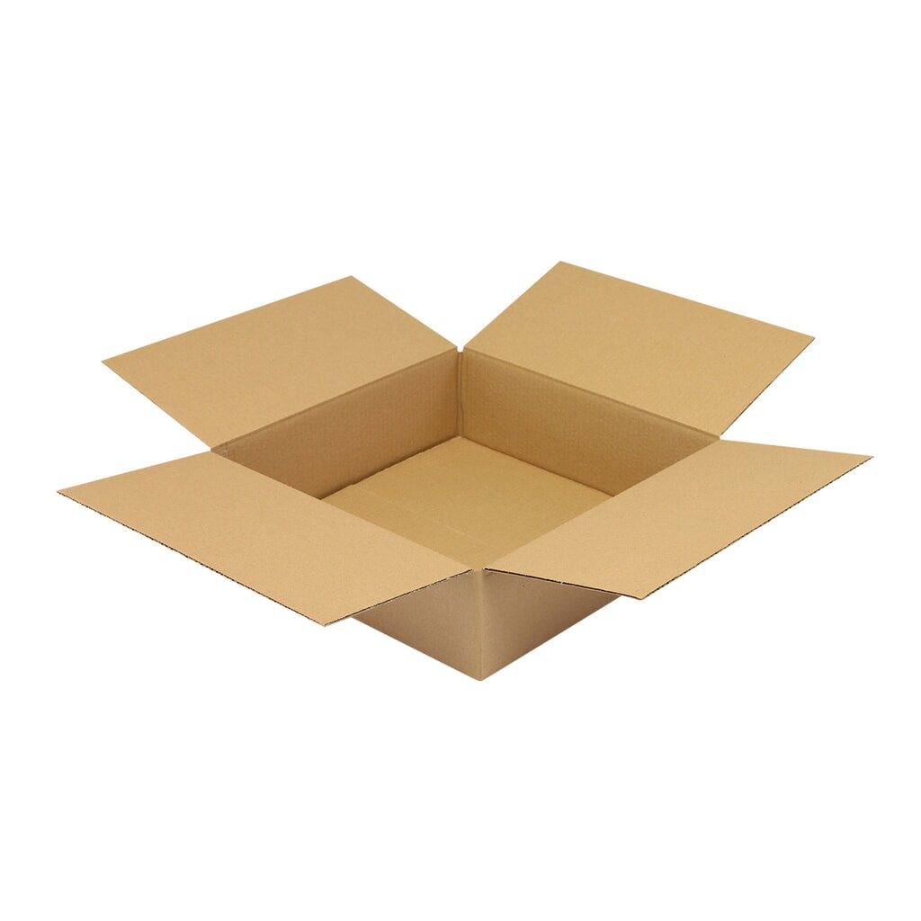 Faltkarton 1-wellig, 350 x350 x 100 mm (Innenmaß), Qualität 1.20 B Produktabbildung: Faltkarton 1-wellig, 350 x350 x 100 mm (Innenmaß), Qualität 1.20 B