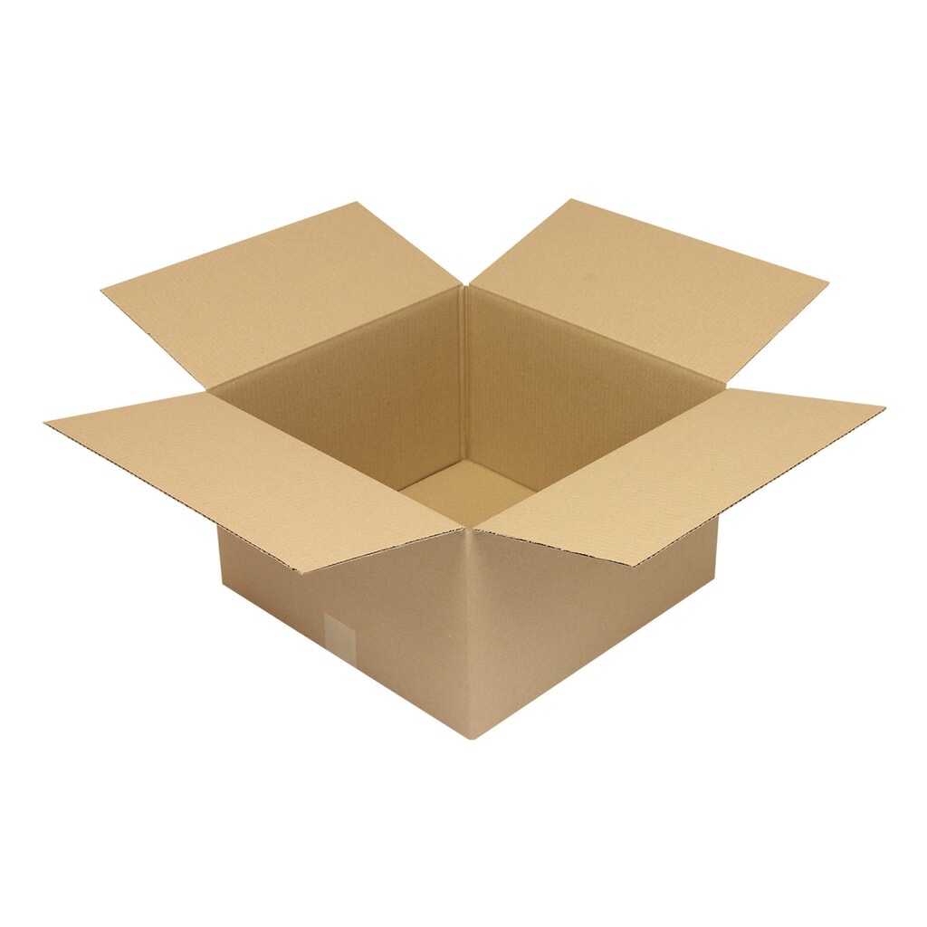 Faltkarton 1-wellig, 400 x 400 x 240 mm (Innenmaß), Qualität 1.20 B Produktabbildung: Faltkarton 1-wellig, 400 x 400 x 240 mm (Innenmaß), Qualität 1.20 B